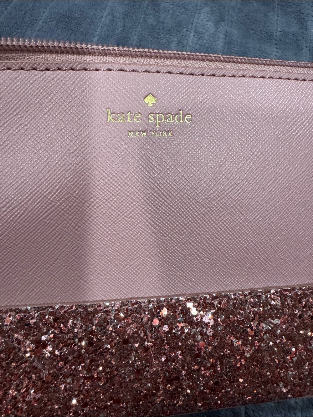 Kate Spade Mauve Pink Glitter Accent Crossbody Bag; Never used.